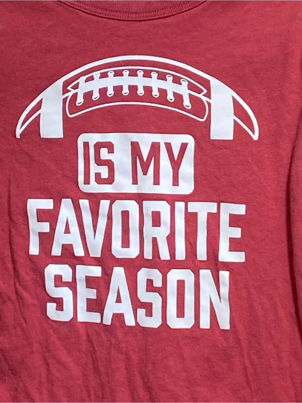 The Children's Place Red Long-Sleeve Football Graphic Tee